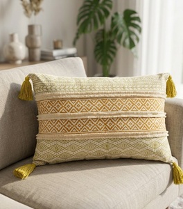 Funda de Almohada Decorativa Multicolor con Estampado a Mano, 16x24 Pulgadas, Funda de Cojín de Algodón para Sofá, Cama, Decoración del Hogar - Product Image 3
