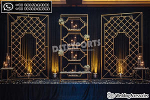 ตกแต่งปาร์ตี้สไตล์แกรนด์บอลลีวู้ดสวยงามฉากหลังเวทีเทียนติดผนังสำหรับงานแต่งงานและกิจกรรมพิเศษ - Product Image 4