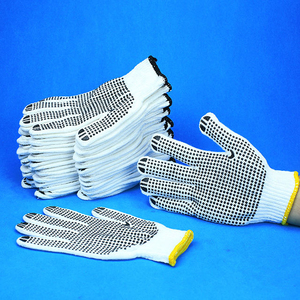 Export Quality PVC Dotted <b>Gloves</b> Cotton <b>Knit</b> Work <b>Gloves</b> Manufacturer Bulk PVC Dotted <b>Gloves</b> Industrial Cotton Grip <b>Gloves</b> - Product Image 6