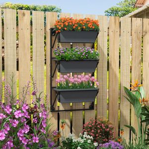 Fioriera Verticale da Parete con Sistema di Auto-Irrigazione e Ganci Regolabili Staccabili - Product Image 2