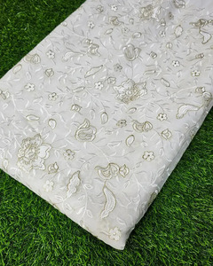 Malty embroidery fabric custom fancy textile fabric net fabric organza fabric for fashion garment wholesale export global supply - Product Image 5