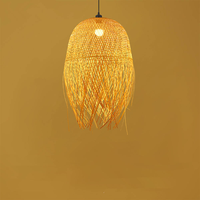 Luminaire suspendu en rotin pour cuisine, abat-jour en bambou, éclairage tissé à la main, décoration en bois, luminaire suspendu moderne pour plafond