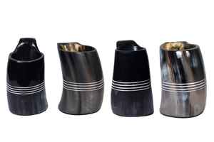 Handcrafted Viking Horn <b>Mug</b> Rustic Ale Tankard for Beer Unique Business Gift for Men Norse Fans Medieval Lovers Logo Star - Product Image 6