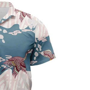 Chemises hawaïennes tendance pour hommes, col haut, motif floral vintage, chemise de plage hawaïenne - Product Image 3