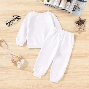 Conjunto de Sudadera y Pantalones Deportivos de Felpa de Algodón para Niños, Ropa de Invierno, Venta al por Mayor de Fábrica, Conjunto Informal de Sudadera y Pantalones para Niños - Product Image 3