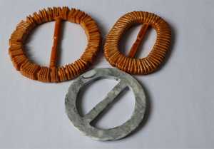 Nouvelle ceinture élastique tressée en paille PP couleur bonbon style bohème avec boucle ronde en résine, ornement vintage, large ceinture de taille pour femme - Product Image 4