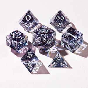 Juego de Dados de Resina de Alta Gama con Bordes Afilados, Dados de Resina Poliédricos Profesionales para Juegos de Rol de Mesa como Dungeons and Dragons, Dados al por Mayor - Product Image 2