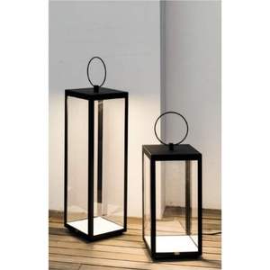 Lanterne décorative vintage en métal noir et verre, grand porte-bougie suspendu pour mariage, fête, jardin, patio, décoration intérieure - Product Image 3