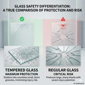 Vitrina con Puerta de Vidrio con Cerradura TMG, con Almacenamiento y Patas de Madera, Mueble Moderno de Vidrio Templado para Hotel, Restaurante y Lu - Product Image 3