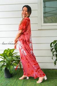 Vestido Maxi Tie Dye Personalizado, Diseño Sólido, Estilo Moderno y Lindo, Cintura Tejida, Sin Mangas, Alta Calidad, Exportadores para Vacaciones - Product Image 2
