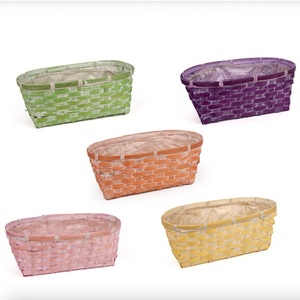 Eco-Friendly Rustic Minimalist Handmade Bamboo Flower <b>Basket</b> for Indoor <b>Plants</b> - Product Image 3