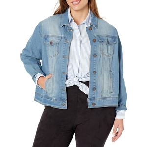 Newest Style Women's Breathable Cotton Denim Jacket Long Sleeves Bulk Quantity Customizable - Product Image 6