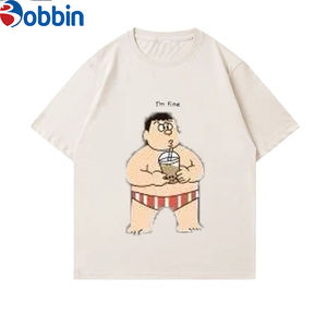เสื้อยืดไซส์ใหญ่ สไตล์ผู้ชาย เรียบง่าย ชุดคู่รัก ทรงหลวม สบายๆ เสื้อยืดผู้ชาย ปรับแต่งได้ ลายการ์ตูนสนุกๆ สำหรับฤดูร้อน แขนสั้น - Product Image 1