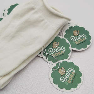 Etiqueta Redonda con Recubrimiento Brillante para Camisetas, Etiqueta Personalizada con Logotipo, Etiqueta Colgante para Ropa, Etiquetas para Prendas - Product Image 3