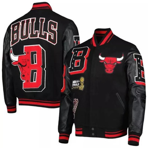 Fabricant de vestes universitaires, veste pull universitaire personnalisée, maillot de football pour hommes, veste de baseball vierge pour hommes en gros - Product Image 3