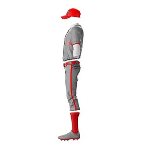 Ensemble d'uniformes de baseball personnalisés de qualité supérieure, imprimés par sublimation, grandes tailles, vêtements de sport, faible MOQ, fabricant OEM - Product Image 5