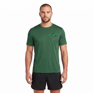 เสื้อยืดออกกำลังกายผู้ชายแบบกำหนดเองได้ 90% โพลีเอสเตอร์ แห้งเร็ว ทรงพอดีตัว แขนสั้น สำหรับออกกำลังกายและเล่นกีฬา โดย Thapur Sons - Product Image 1