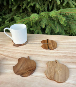 Latest Sustainable Hexagonal Wooden Coaster With Smooth Curved Edges Table <b>Mat</b> <b>Kitchen</b> Pad For Wedding Parties And Restaurants - Product Image 5