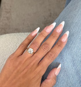 3 Carat Round Cut Lab Grown Diamond Engagement <b>Ring</b> Set Solitaire <b>Ring</b> and <b>Plain</b> Wedding Band 14k Yellow Gold IGI Certified - Product Image 1