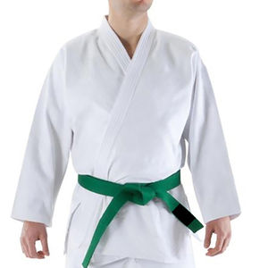 Conjunto de Uniforme de Karate Personalizado, Gi Blanco de Artes Marciales con Cinturón Verde, Traje de Karate de Algodón Premium para Entrenamiento, para Hombres y Niños - Product Image 2