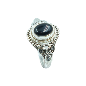 Natural Black Onyx 925 Sterling <b>Silver</b> Handmade <b>Ring</b> Vintage Boho <b>Statement</b> <b>Ring</b> Gemstone <b>Ring</b> for Women Wholesale Jewelry Her - Product Image 1