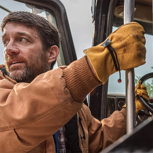 Gants de travail en cuir de vachette pleine fleur de haute qualité, résistants à la chaleur et au feu, pour mécaniciens - Product Image 6