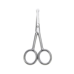Ciseaux à ongles en acier inoxydable, lame droite, pointe acérée, coupe-cuticules professionnel, ciseaux à ongles à poignée ronde, durables - Product Image 1