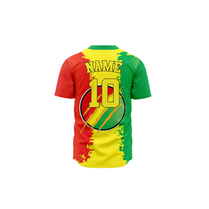 Custom Logo Sublimation Baseball Jersey 100% <b>Polyester</b> Blank Softball Jersey Full Button Baseball <b>shirts</b> - Product Image 2