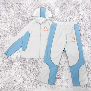 Custom Mens <b>Polyester</b> <b>Tracksuit</b> Jacket Jogger Set Nylon Sweat Pant Windbreaker Outdoor - Product Image 6