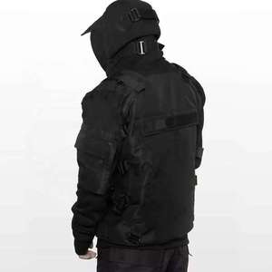 Sweat à capuche tactique Techwear pour homme, veste Cyberpunk Streetwear Ninja, coupe-vent fonctionnel multi-poches, tenue urbaine Darkwear avec masque - Product Image 3