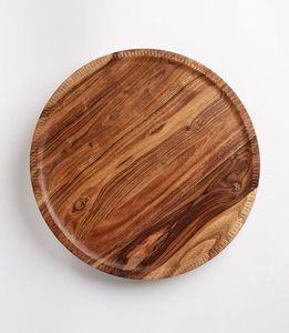 Assiette à dîner artisanale en bois naturel moderne, gravée sur mesure, pour mariage, écologique - Product Image 6