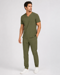Men High Quality Medical Uniforms Men Short Sleeve Breathable Nurse Hospital <b>Scrubs</b> <b>Sets</b> - Product Image 4