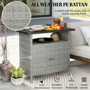 Armadio da Esterno Grigio con Portasciugamani - Product Image 4