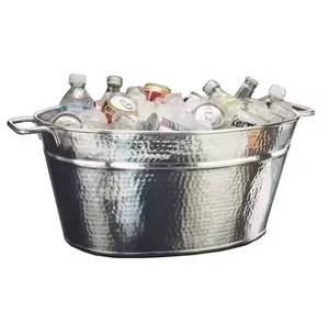 Wedding Metal Ice Beverage Tub Stainless Steel Party Cooler <b>Bucket</b> Wine Beer Chiller Tub Party Use - Product Image 6