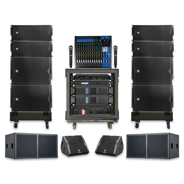 LS3 LA210/LA118B Dual 10" Passive Line Array Speaker (4+4+2+2sub) 500W/700W Output Power 3-Year Warranty Speakon Connectivity