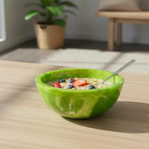 Bol décoratif en résine fait main, parmi les plus vendus, pour la maison et la cuisine, disponible au prix d'exportation depuis l'Inde - Product Image 1