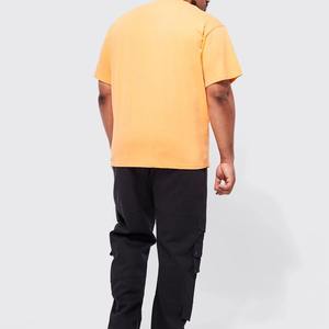 T-shirt Homme Oversize Style Pro Club en Coton Lourd 100% Personnalisable OEM Streetwear Décontracté - Product Image 4