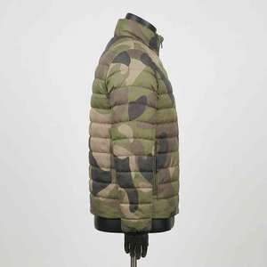 Autumn Winter Slim Fit Stand-up Collar Waterproof Eco-Friendly Canvas Formal Quilted <b>Jacket</b> <b>Lightweight</b> Cotton <b>Men</b> Plain Dyed - Product Image 2