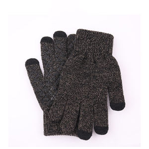Custom Men's Soft Knitted Acrylic Sport <b>Gloves</b> <b>Warm</b> Outdoor Use for Screen Capability Autumn Spring Winter Daily Cycling Logo - Product Image 6