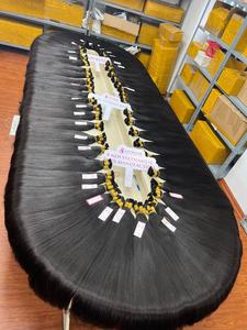 Cutícula de cabello vietnamita crudo 100% alineada doble dibujado fondo grueso cutículas completas Afro/Curl/Wave estilos cabello humano a granel - Product Image 6