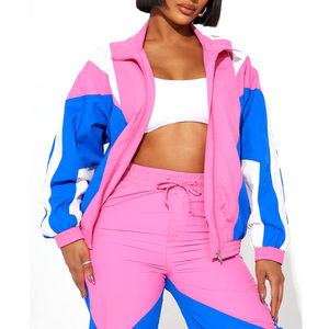 Conjunto Deportivo de Chaqueta Cortavientos y Pantalones de Nylon para Mujer, 2 Piezas, Forro de Malla Ligero, Impermeable y Transpirable - Product Image 6