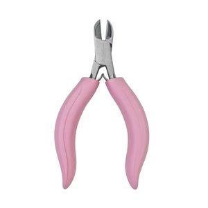Diagonal <b>Side</b> Cutters Jewelry Wire Nippers Carbon Steel Flush Cutting Tool Pink Handle Professional Beading Crafting Supplies - Product Image 1