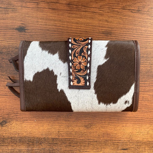 ที่จัดเก็บเครื่องประดับหนังวัวแบบพับได้ที่จับแบบม้วนได้ & กล่องใส่เครื่องประดับสำหรับเดินทาง - Product Image 4