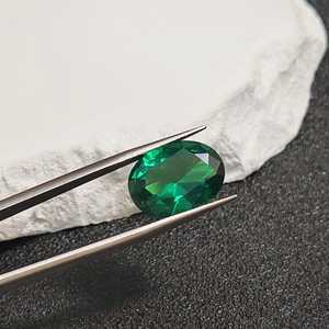 Esmeralda de Corte Ovalado, Gema Facetada en Forma de Huevo, Esmeralda Verde Intensa, Múltiples Tamaños a Elegir C07E - Product Image 4