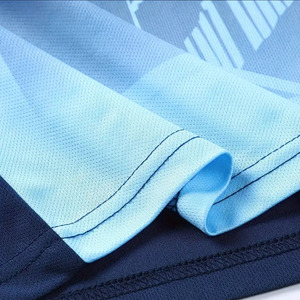 Conjunto de Camiseta de Fútbol Sublimada con Diseño Geométrico Azul Marino para Hombre, Manga Corta, Absorbe la Humedad, Ajuste Atlético, Uniforme de Fútbol - Product Image 6