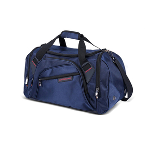 Unisex Nylon Gym <b>Bag</b> 20-<b>30L</b> Solid Color Zipper Closure Casual Style Durable Soft Handle Adjustable Strap Interior - Product Image 1