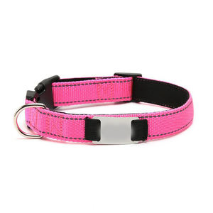 Premium High Quality 2026 Imra Impex Engraved Name <b>Reflective</b> Microfiber Tactical <b>Dog</b> <b>Collar</b> Blank Plain Training Custom Size - Product Image 1