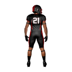 Ensemble d'uniformes de football américain personnalisés par sublimation, respirant, durable, maillot et pantalon pour l'entraînement et les matchs - Product Image 3