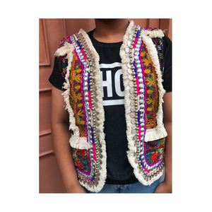 Chaqueta Vintage Banjara, Estilo Boho, Bordado con Monedas, Étnica, Tribal, Hecha a Mano, con Espejos, Chaqueta de Diseñador de Moda para Mujer - Product Image 4