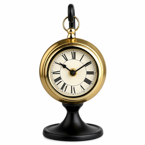 Vintage Brass Table <b>Clock</b> Decorative Desk <b>Clock</b> Roman Numeral Analog Mantel <b>Clock</b> Classic Home Office Living Room Decor Gift - Product Image 1